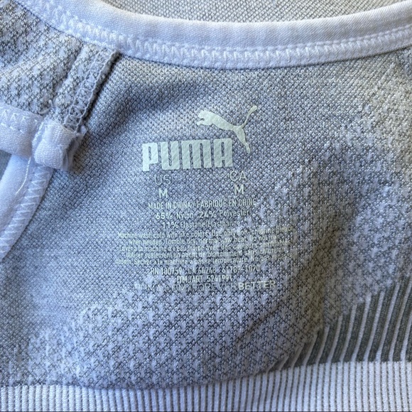 Puma racerback sports bra size M seamless padded - Picture 8 of 12
